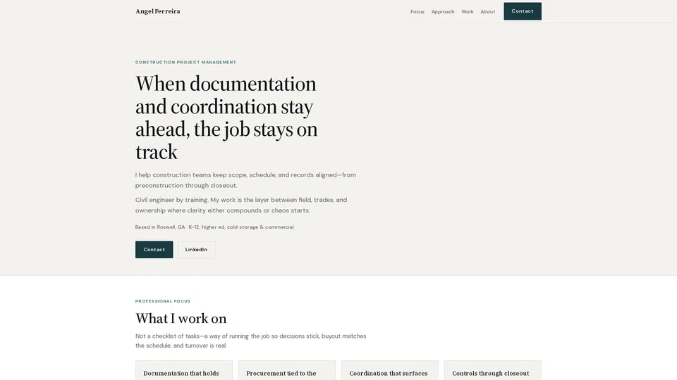 Homepage snapshot at launch