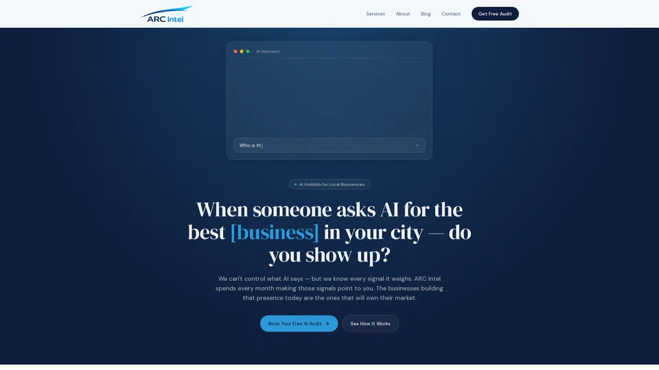 Homepage snapshot at launch