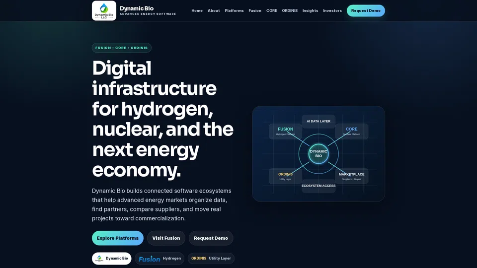 Homepage snapshot at launch