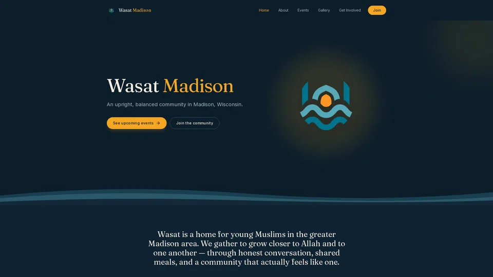Homepage snapshot at launch