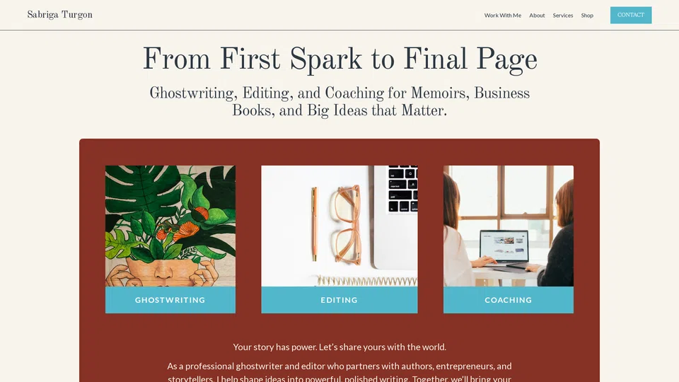 Homepage snapshot at launch