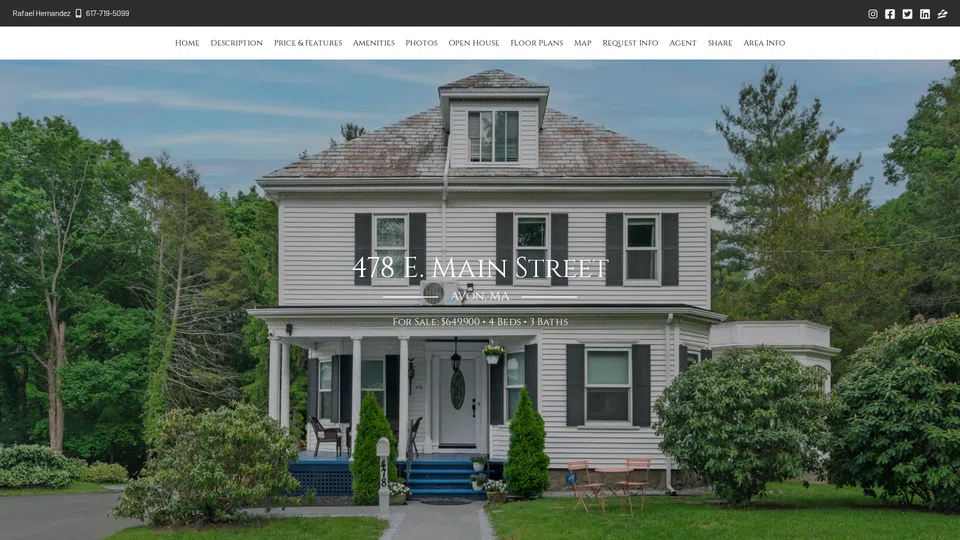 Homepage snapshot at launch
