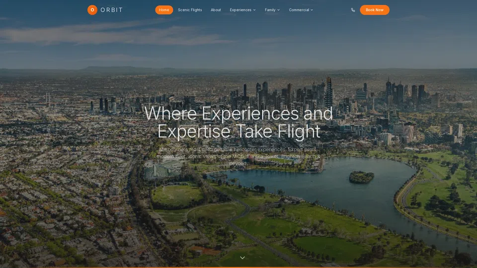 Homepage snapshot at launch