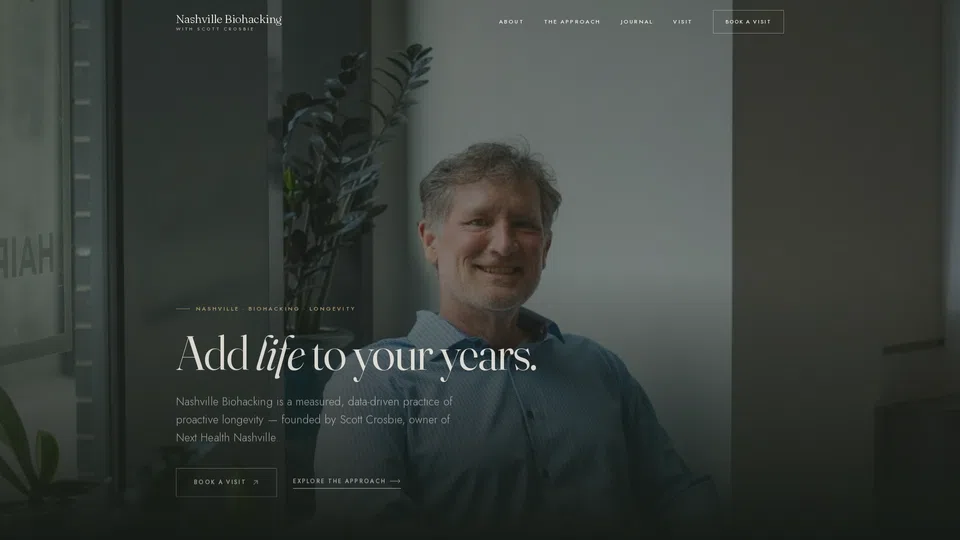Homepage snapshot at launch