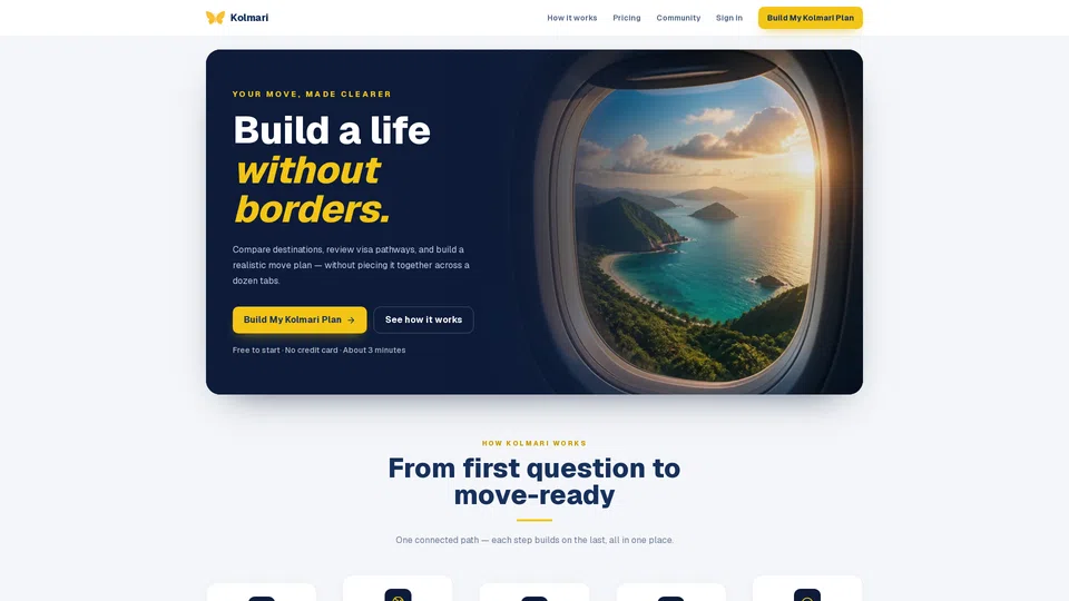 Homepage snapshot at launch