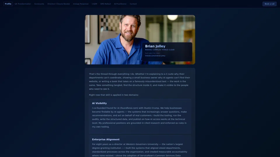 Homepage snapshot at launch