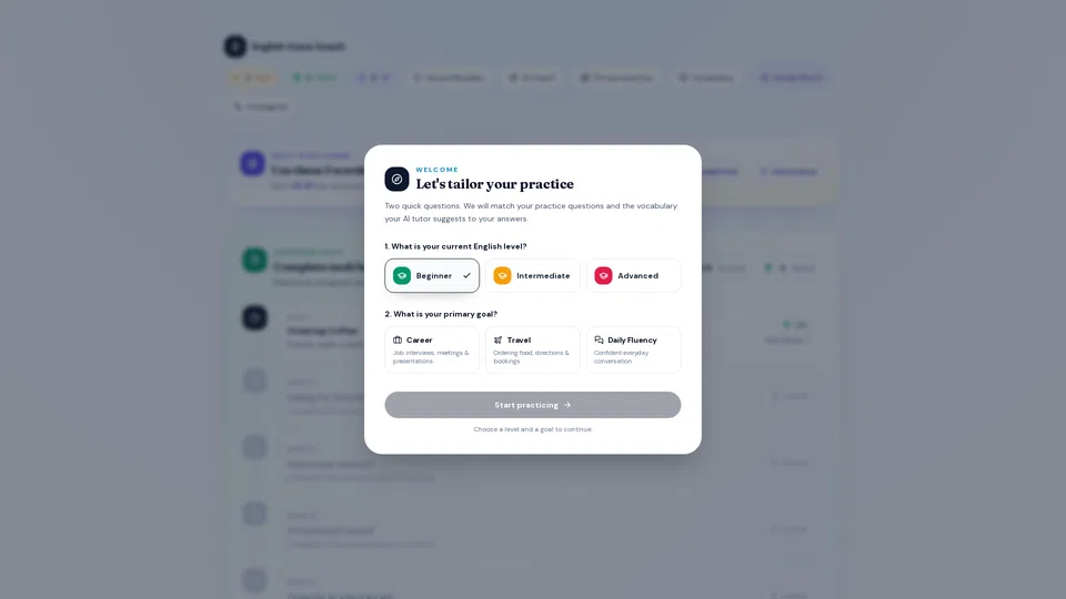 Homepage snapshot at launch