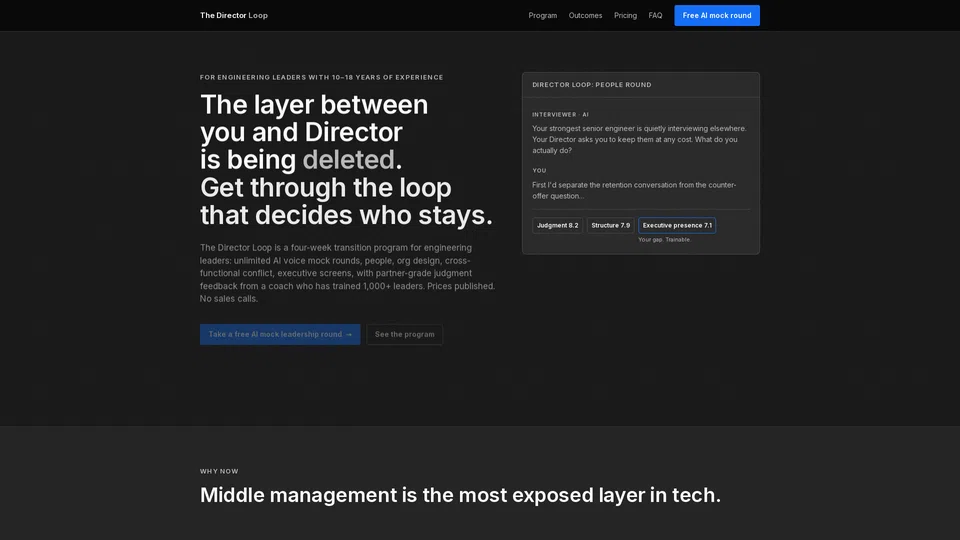 Homepage snapshot at launch