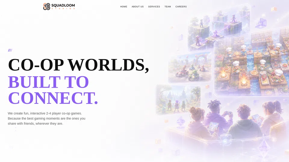 Homepage snapshot at launch