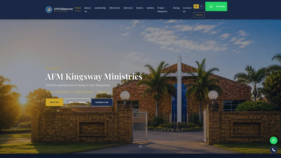 Homepage snapshot at launch