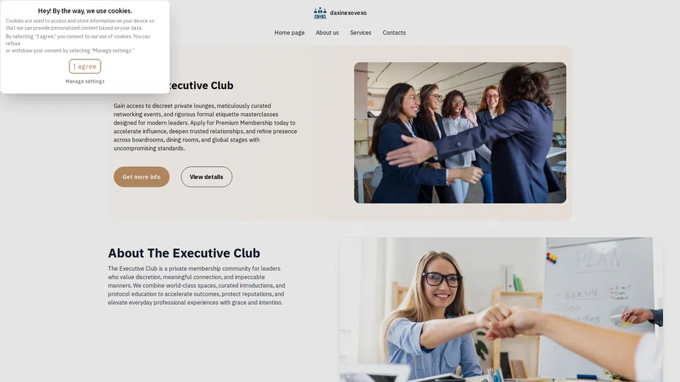 Homepage snapshot at launch