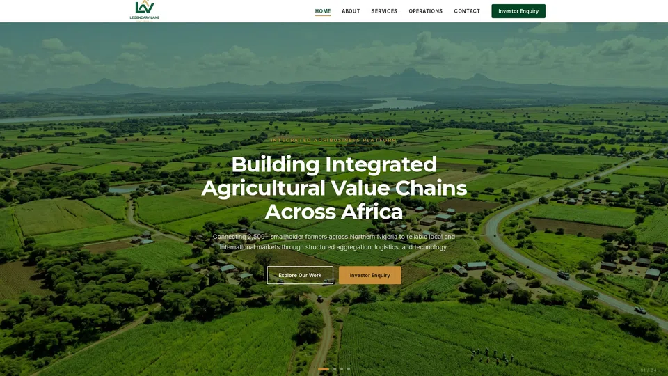 Homepage snapshot at launch
