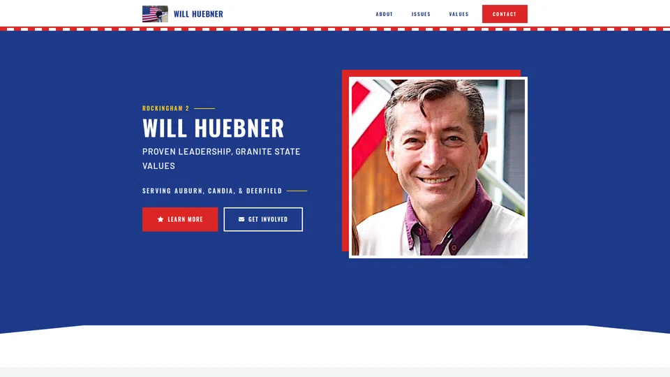 Homepage snapshot at launch