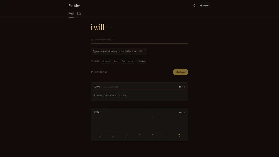 Homepage snapshot at launch