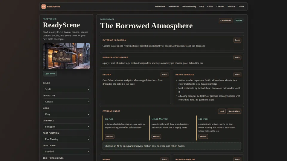Homepage snapshot at launch