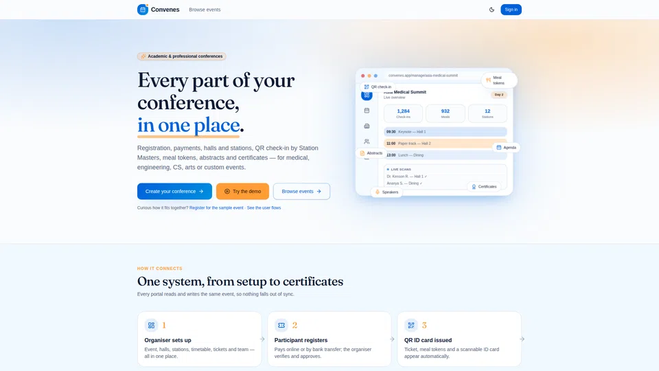 Homepage snapshot at launch