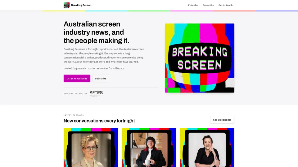 Homepage snapshot at launch