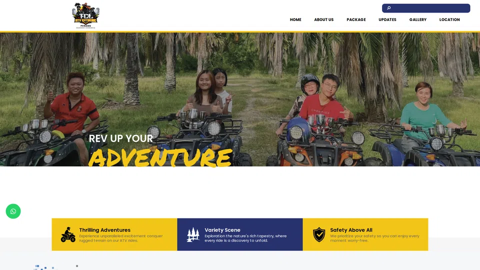 Homepage snapshot at launch