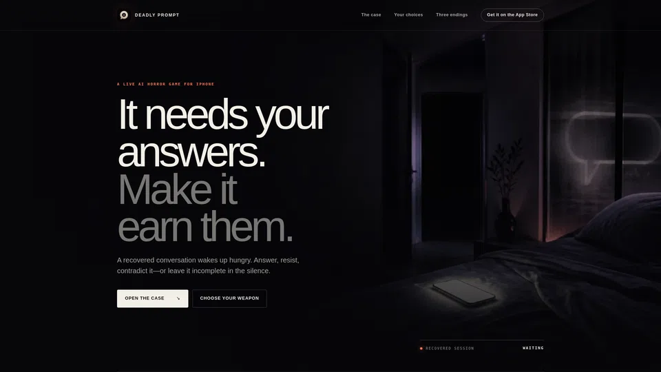 Homepage snapshot at launch