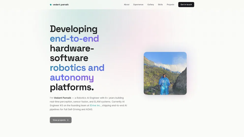 Homepage snapshot at launch