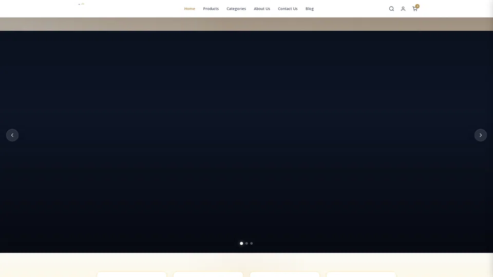 Homepage snapshot at launch