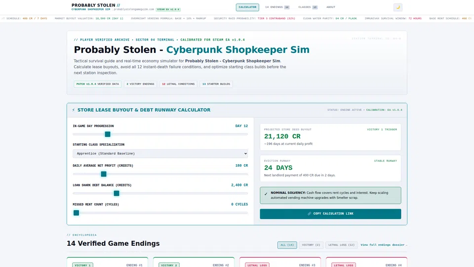 Homepage snapshot at launch