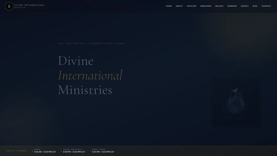Homepage snapshot at launch