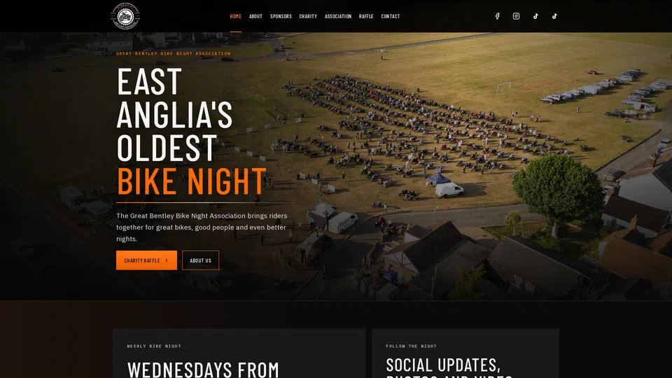 Homepage snapshot at launch