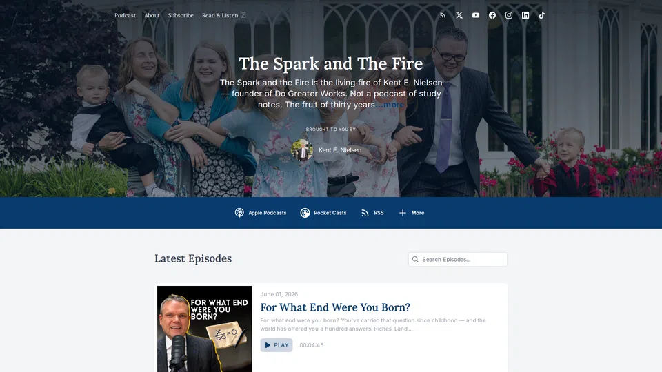 Homepage snapshot at launch
