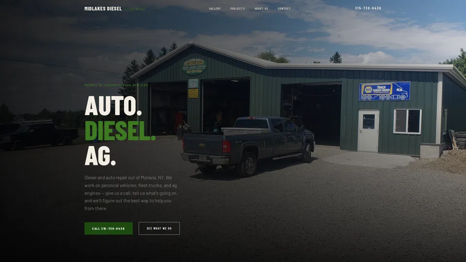 Homepage snapshot at launch