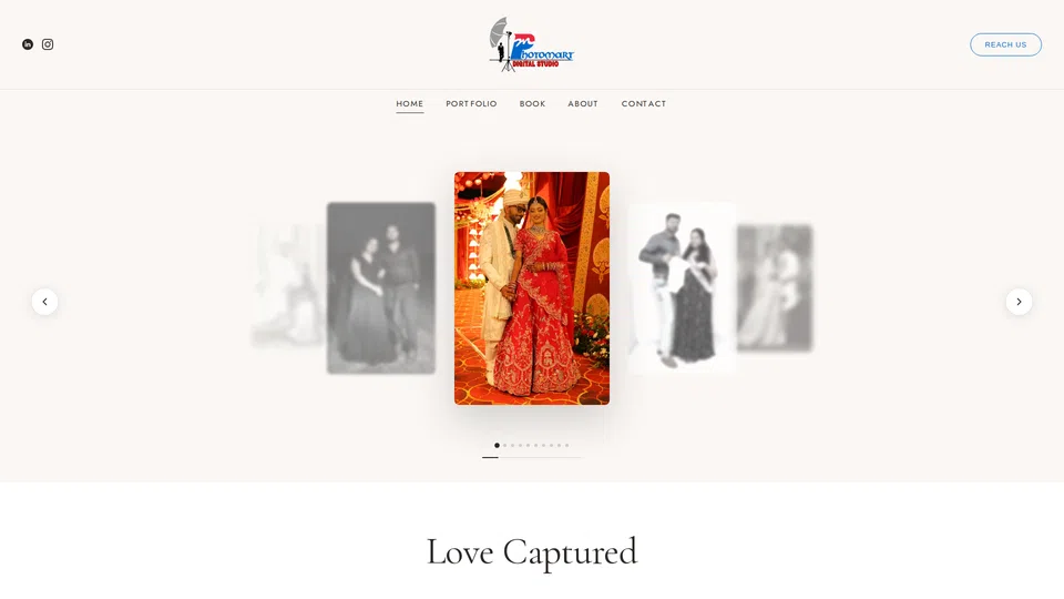Homepage snapshot at launch