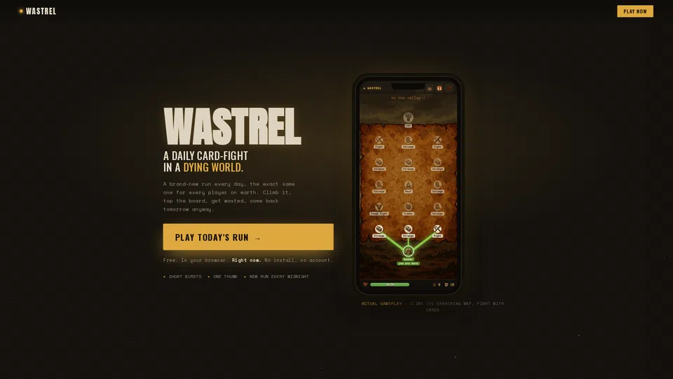 Homepage snapshot at launch