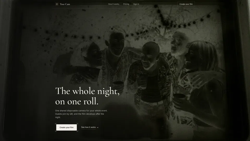 Homepage snapshot at launch