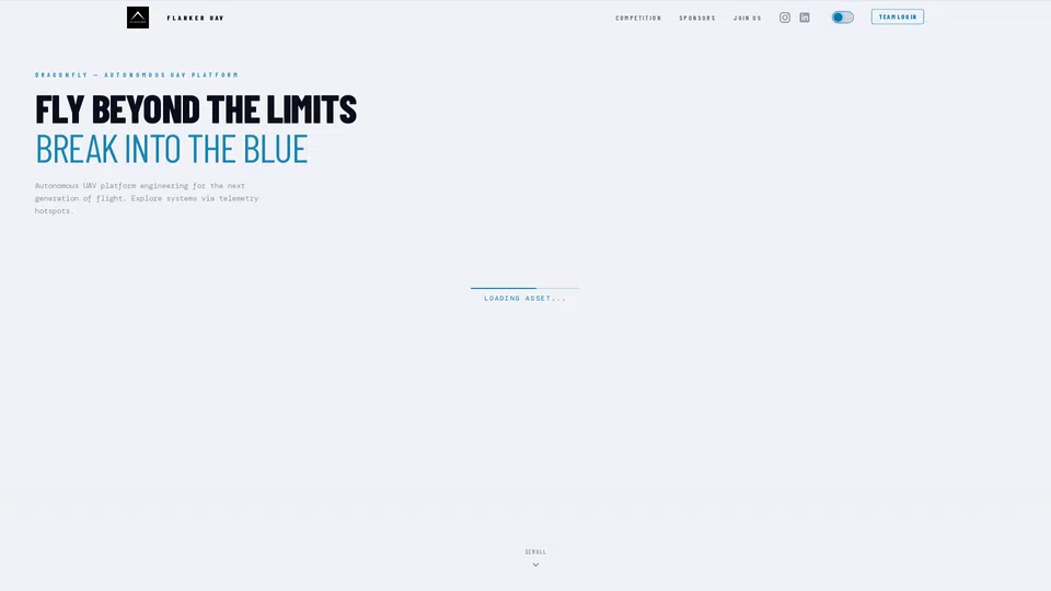 Homepage snapshot at launch