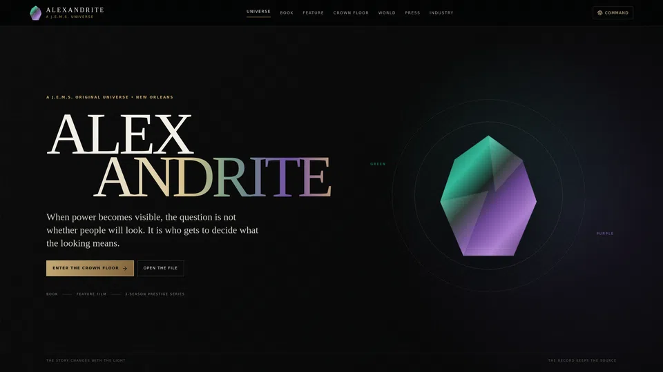 Homepage snapshot at launch