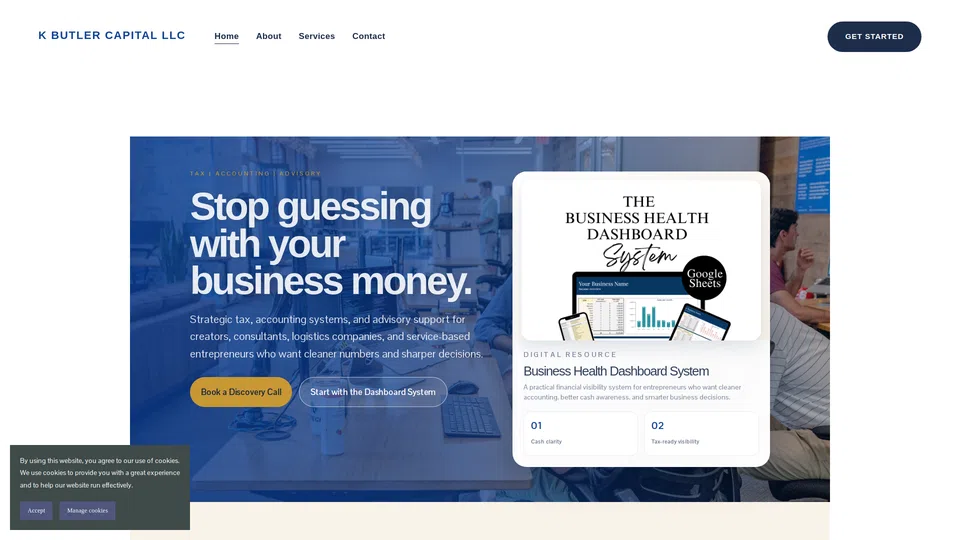 Homepage snapshot at launch