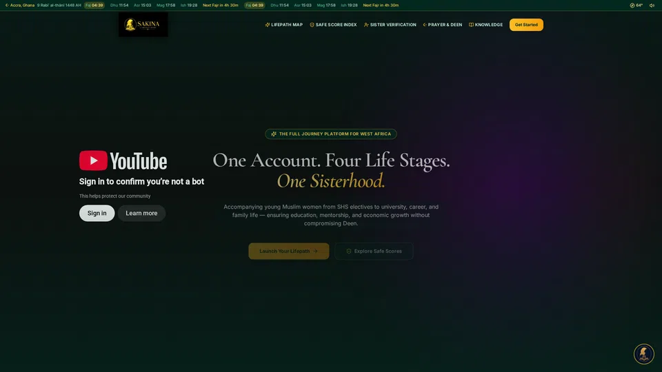 Homepage snapshot at launch