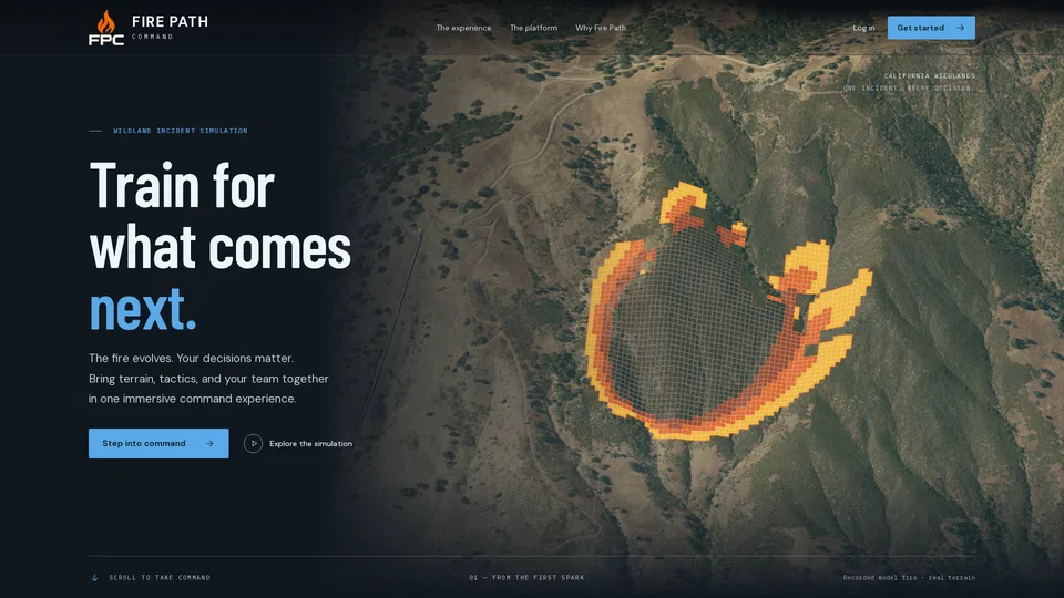 Homepage snapshot at launch
