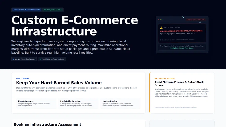 Homepage snapshot at launch