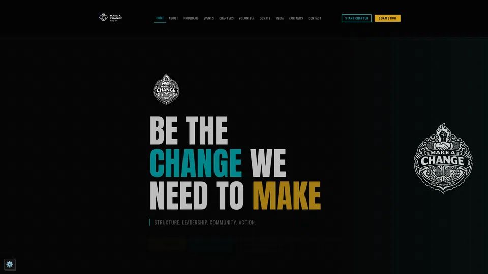 Homepage snapshot at launch