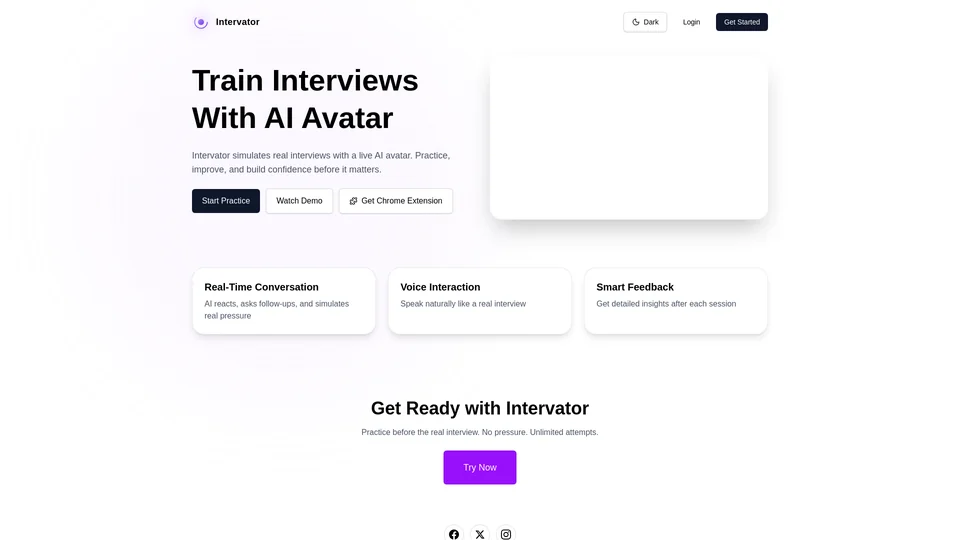Homepage snapshot at launch