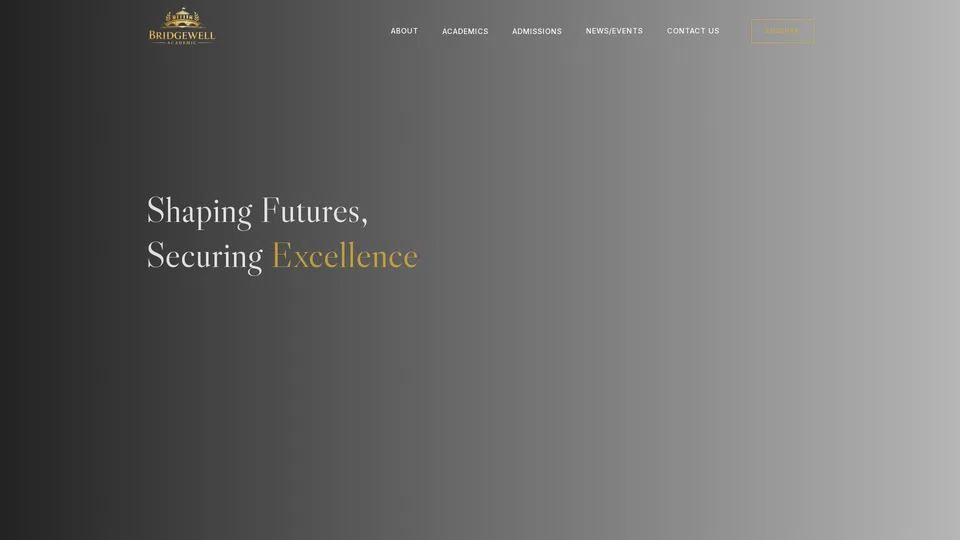 Homepage snapshot at launch