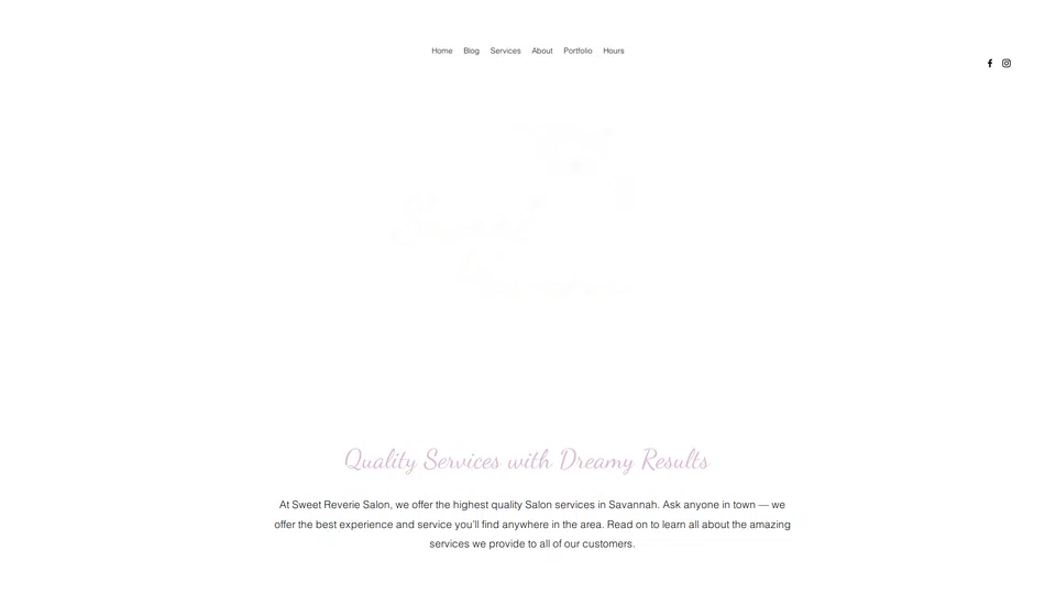 Homepage snapshot at launch