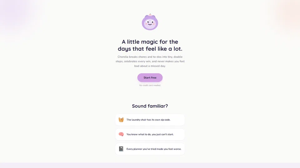 Homepage snapshot at launch