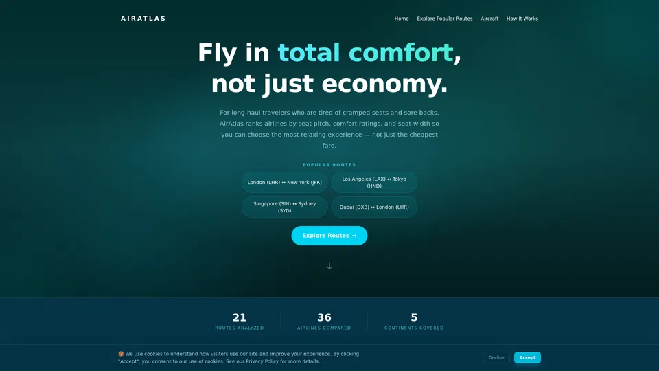 Homepage snapshot at launch