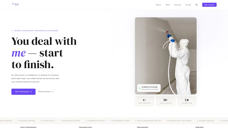 Homepage snapshot at launch