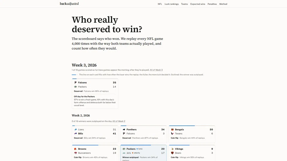 Homepage snapshot at launch