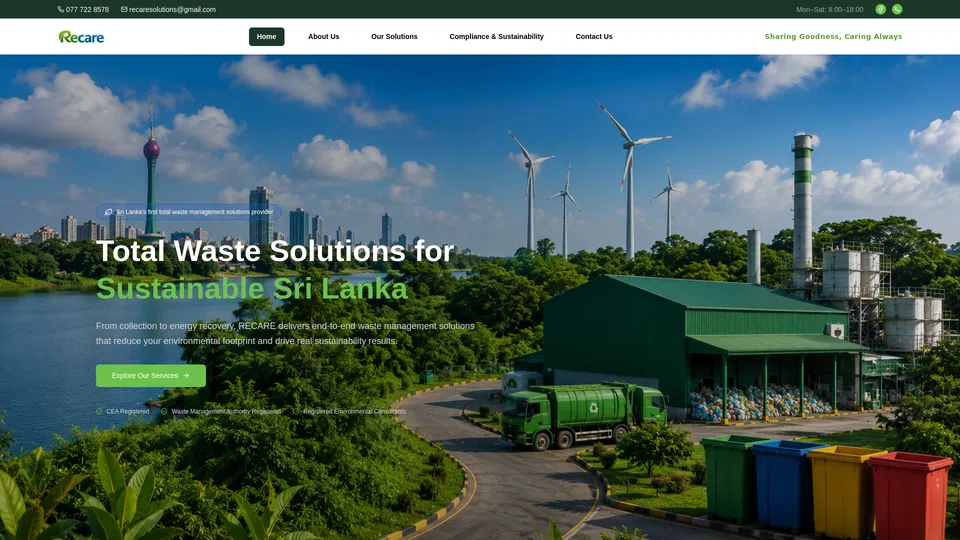 Homepage snapshot at launch