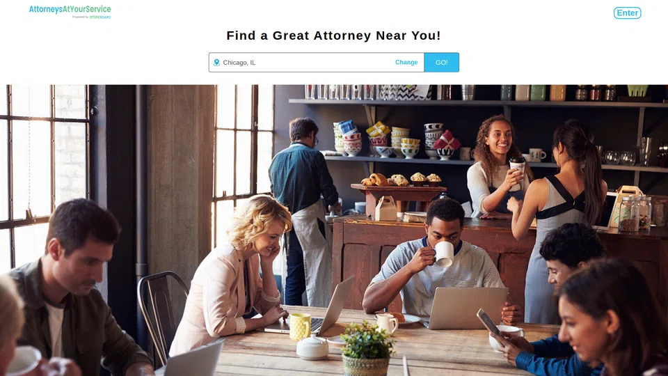 Homepage snapshot at launch