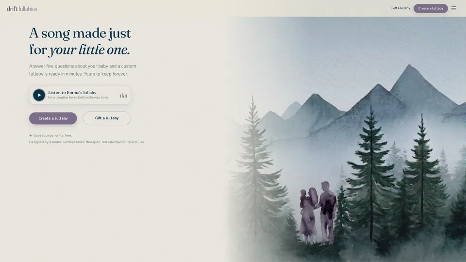 Homepage snapshot at launch